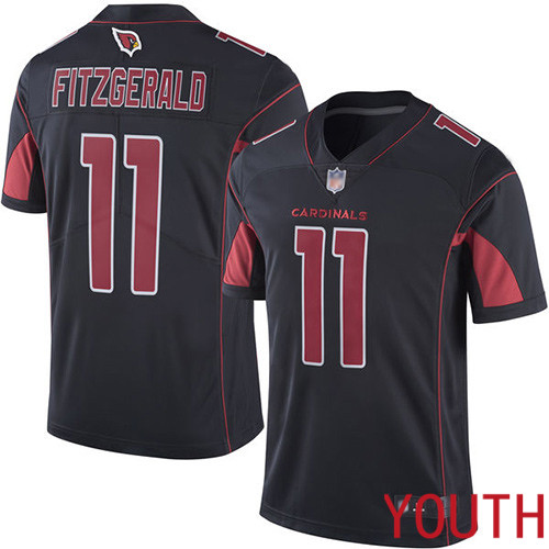 Arizona Cardinals Limited Black Youth Larry Fitzgerald Jersey NFL Football #11 Rush Vapor Untouchable